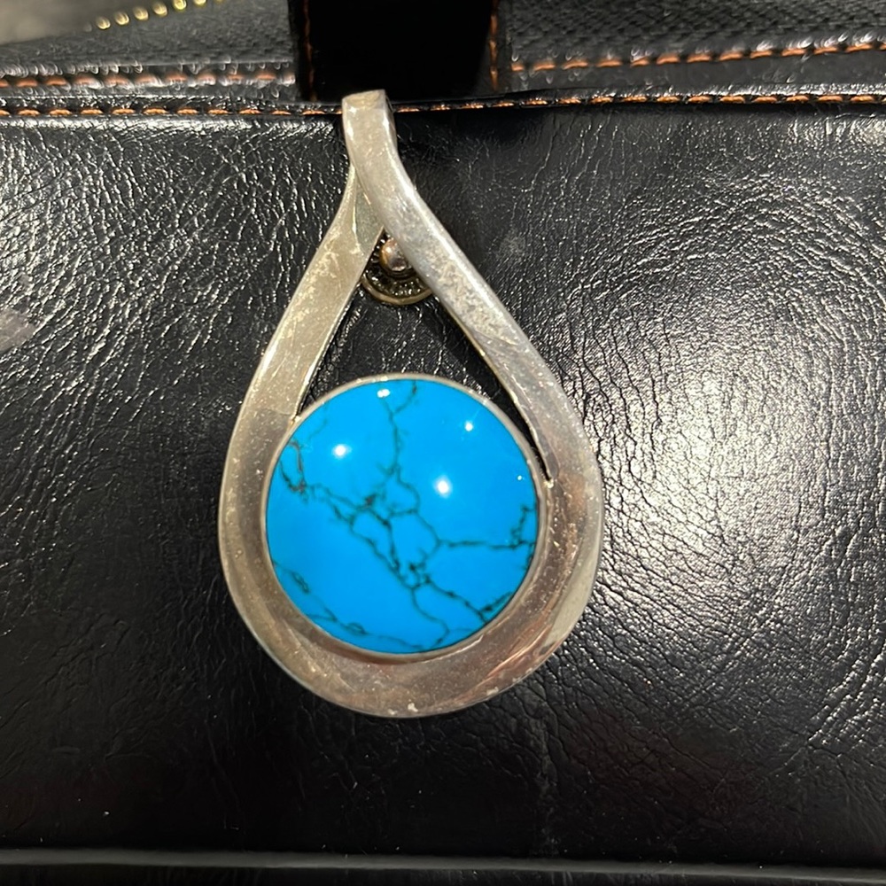 Turquoise Sterling Silver Pendant